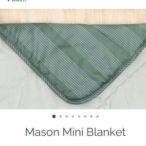 Green Striped Kids Blanket